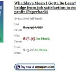 Book Review: Whaddaya Mean I Gotta Be Lean jeff hajek