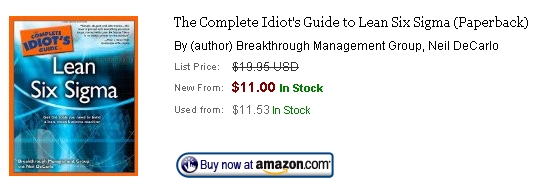 lean six sigma for idiots series
