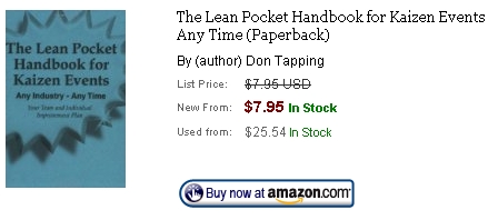 kaizen lean pocket handbook