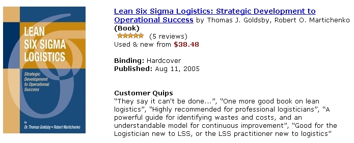 lean-six-sigma-logistics logistics for six sigma