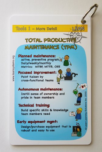 lean tools pocket cards total productive maintenance