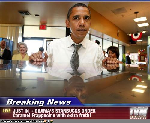 obama ordering starbucks lean manufacturing froth