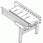 Flat Belt Conveyor flat belt conveyor, warehousing