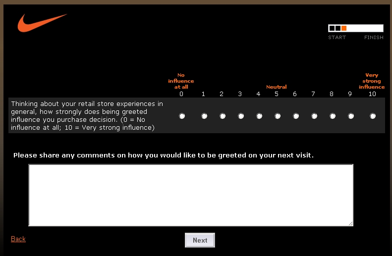nike-survey-greeted nike retail store