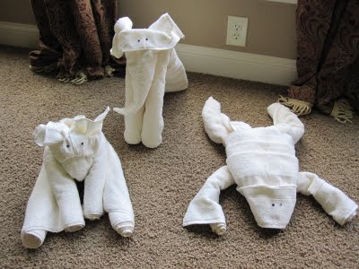 towel animals scorpion
