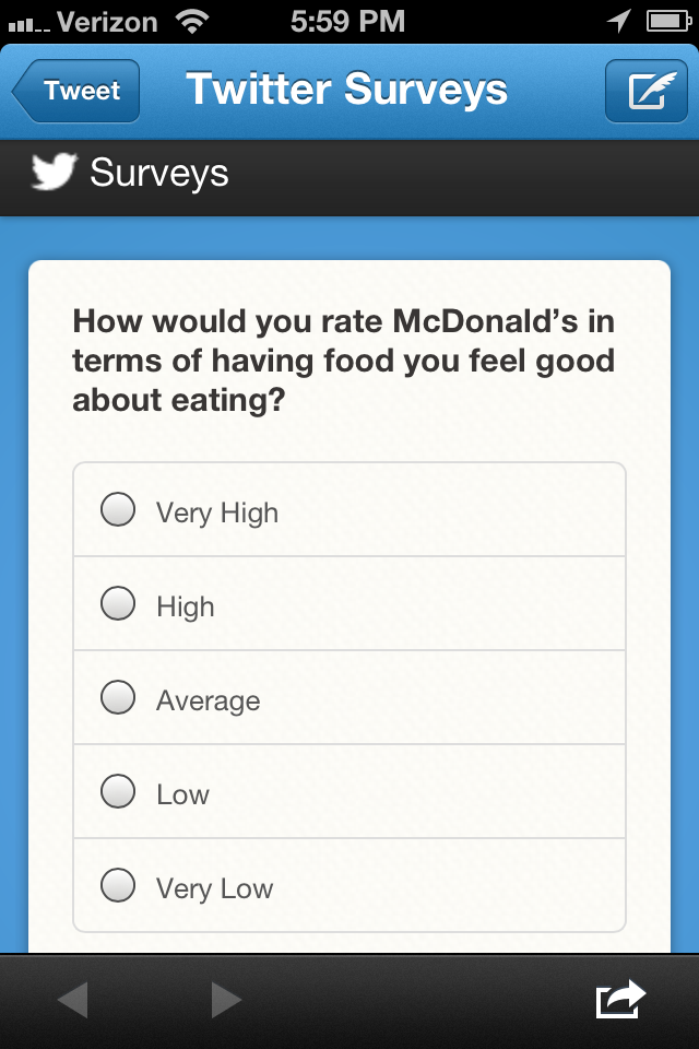 online-survey-twitter-example-2 online survey tools, twitter promoted tweet