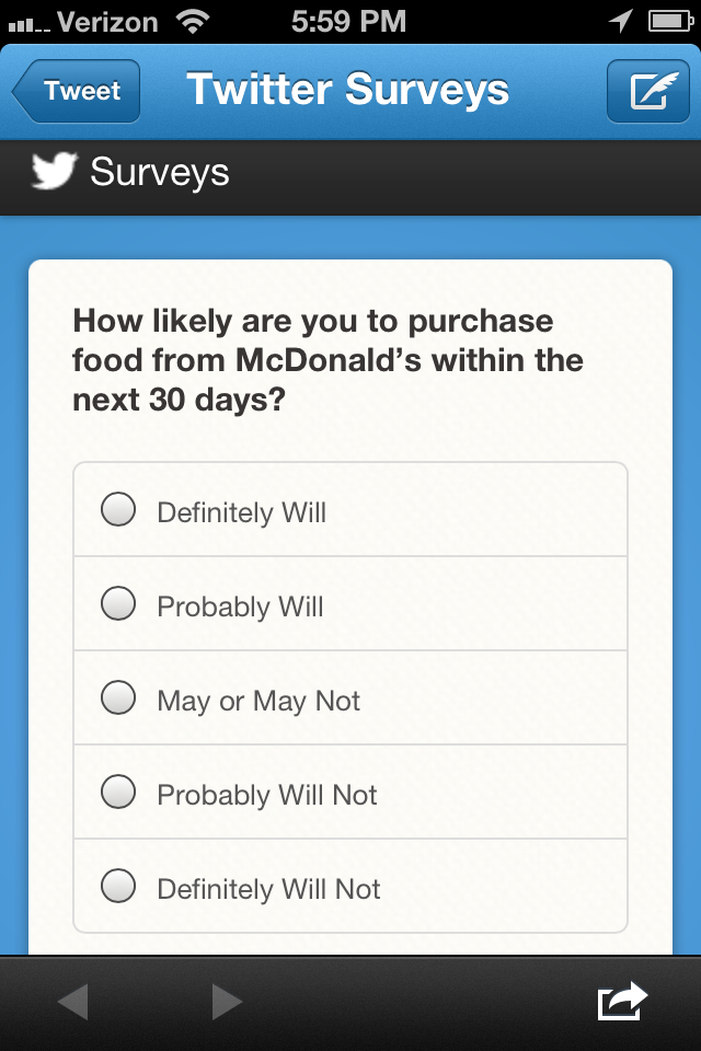 online-survey-twitter-example-3 online survey tools, twitter promoted tweet