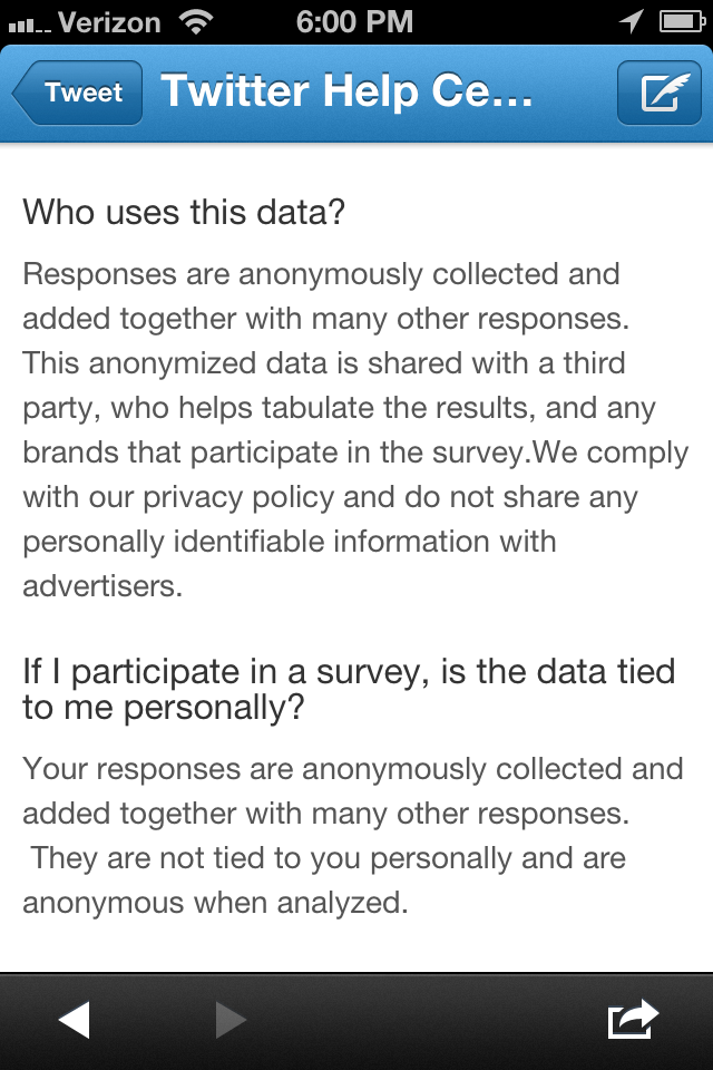 online-survey-twitter-example-7 online survey tools, twitter promoted tweet