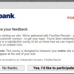 Website Usability Survey Questions from US Bank website usability survey 1