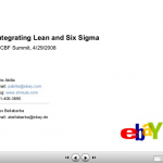 Lean and Six Sigma in eCommerce - A Presentation and Case Study ebay lean six sigma program