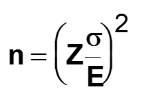 sample size for continuous data