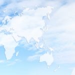 The Growing Importance of Customer Service contact us, customer service operator woman with headset smiling isolated on international map background